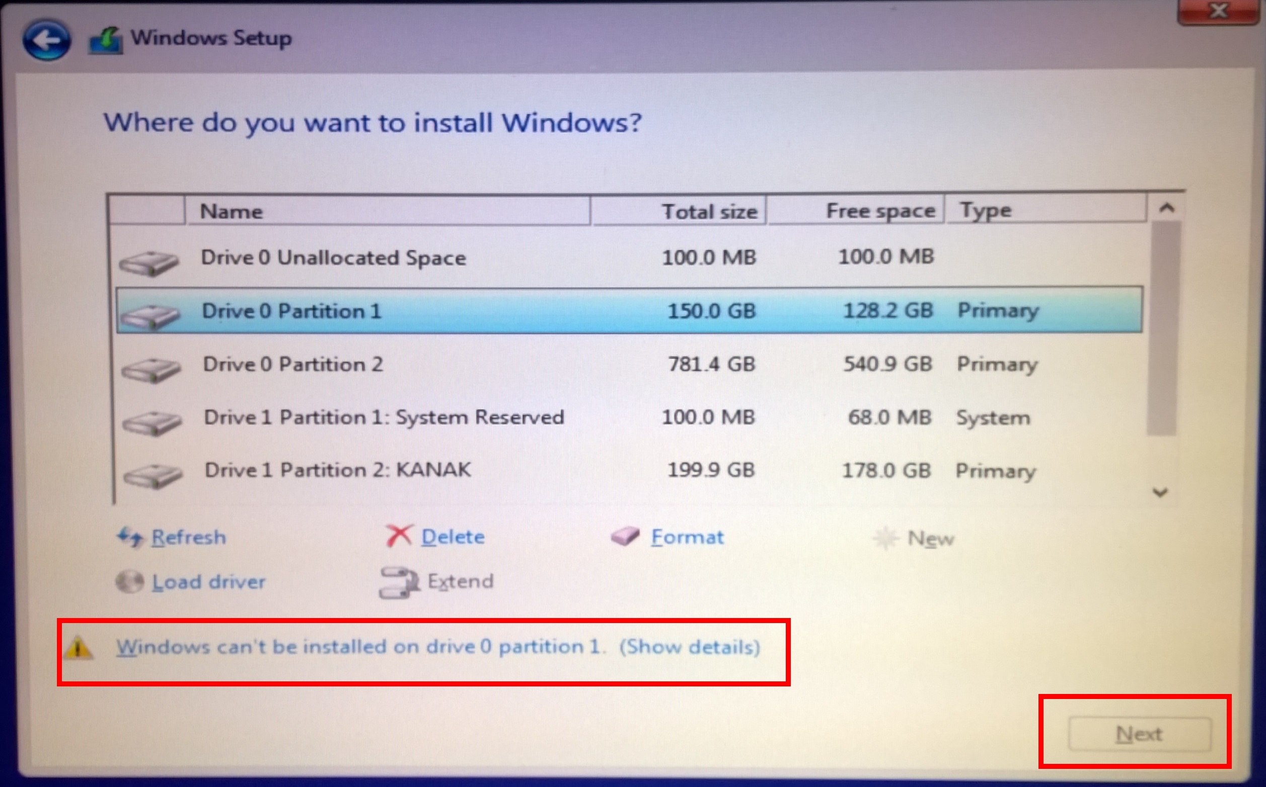 how to create boot partition on hard drive